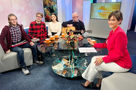 Северяне встретили «Утро России» вместе с ансамблем МАУ «КЛюП-студия»