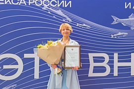 Студентка ММРК Яна Малиновская получила награду за II место в чемпионате «Профессионалы»